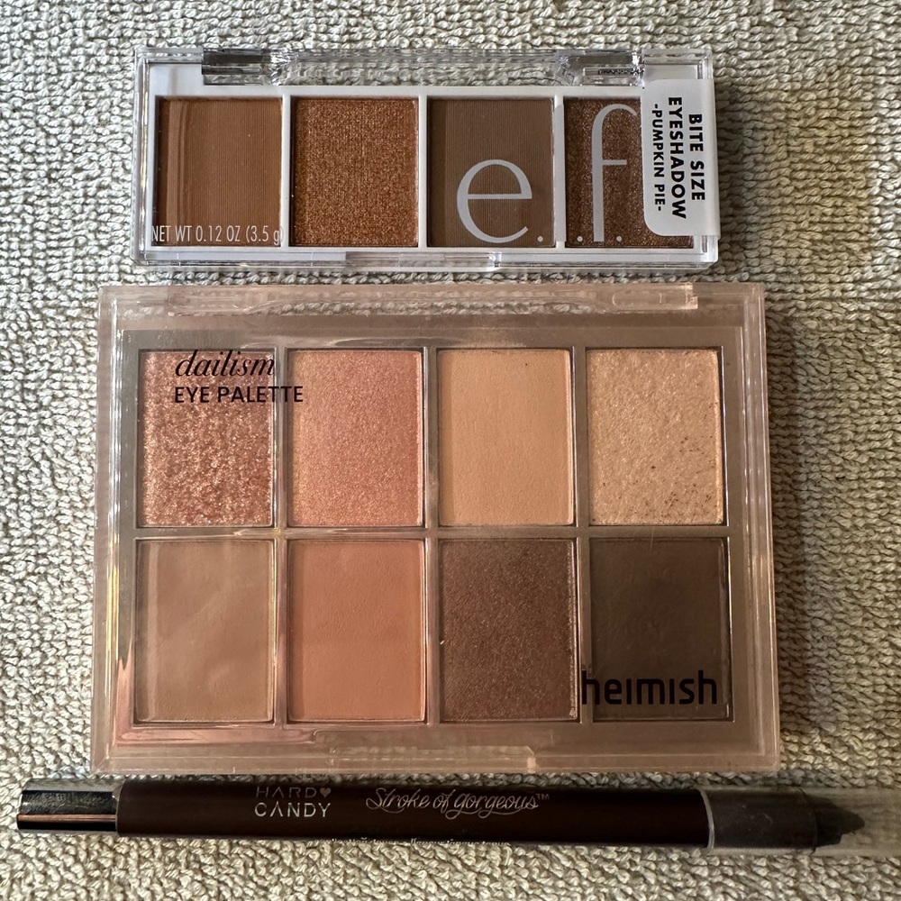Neutral eye look set — Heimish, elf, hard candy